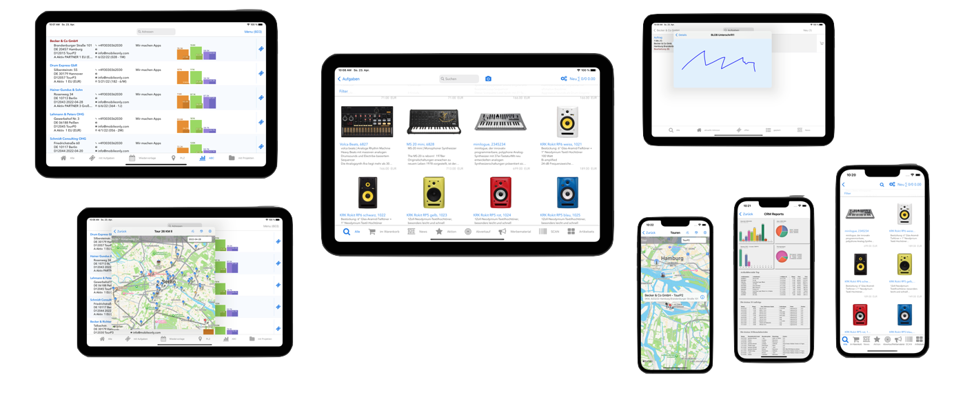 moTrade Web-Frontend: Wochenplanung mit Kalender, Terminen und Routen
