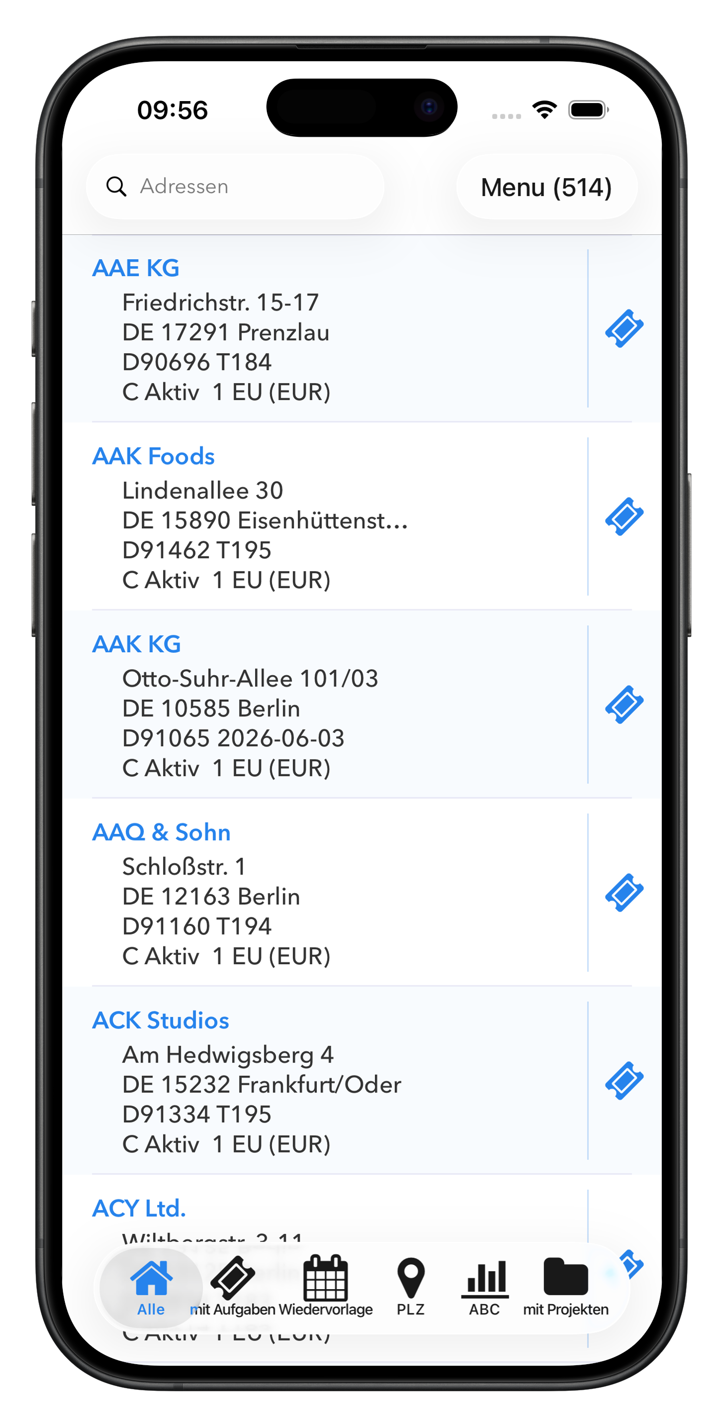 iPhone: Adressverwaltung